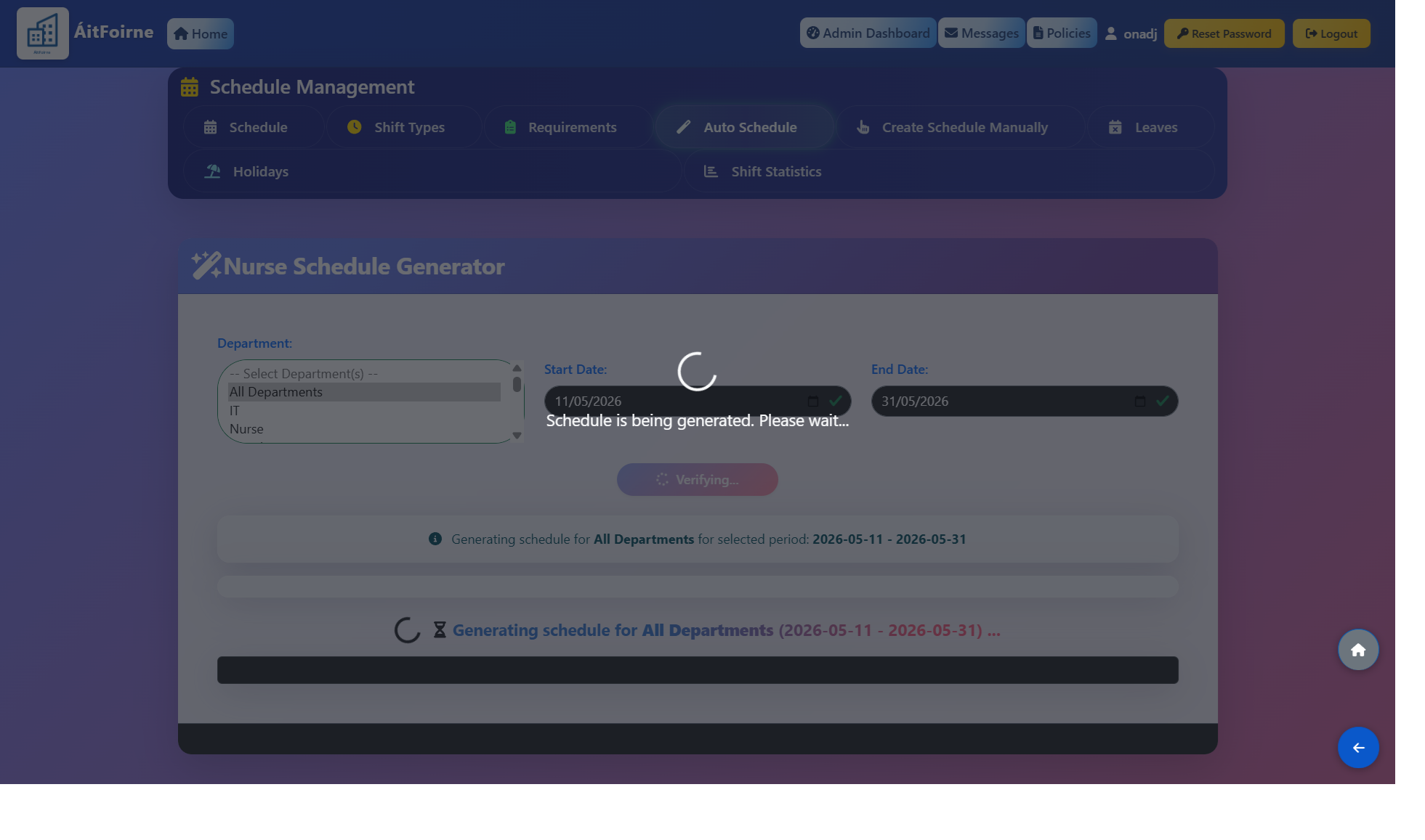Run Auto-Schedule