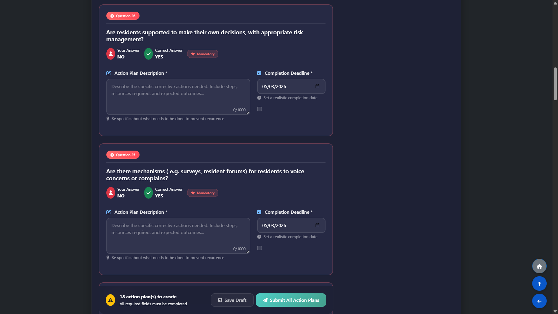 Instant Action Plans for Issues